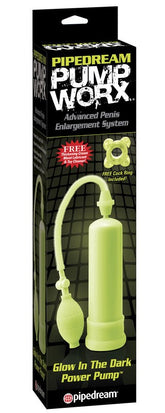 Pump Worx Glow In The Dark Power Mens Penis Pump Pumps, Extenders and Sleeves